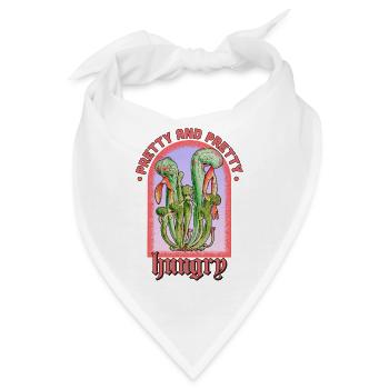 Pretty and Pretty Hungry Plant - Bandana - Weiß - Vorne