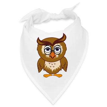 Eine niedliche - Bandana - Weiß - Vorne