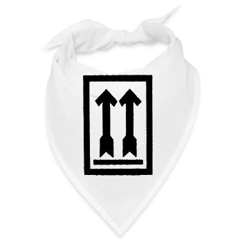 Aufrecht lagern - Bandana - Weiß - Vorne