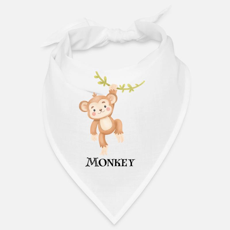 🐵 Stay relaxed with our monkey design! Bandana
