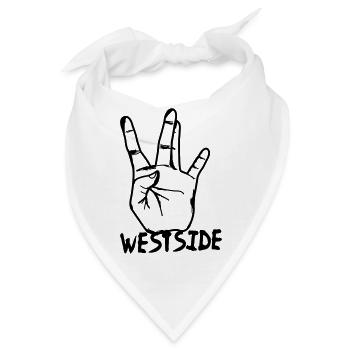 westcoast hand - Bandana - Weiß - Vorne