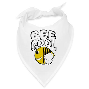 Coole Biene - Bandana - Weiß - Vorne
