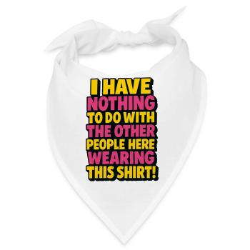 Gruppen-Party-Shirt - Bandana - Weiß - Vorne