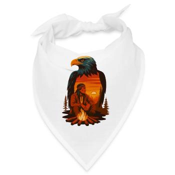Der Geist des Adlers und das Lied der Flamme - Bandana - Weiß - Vorne