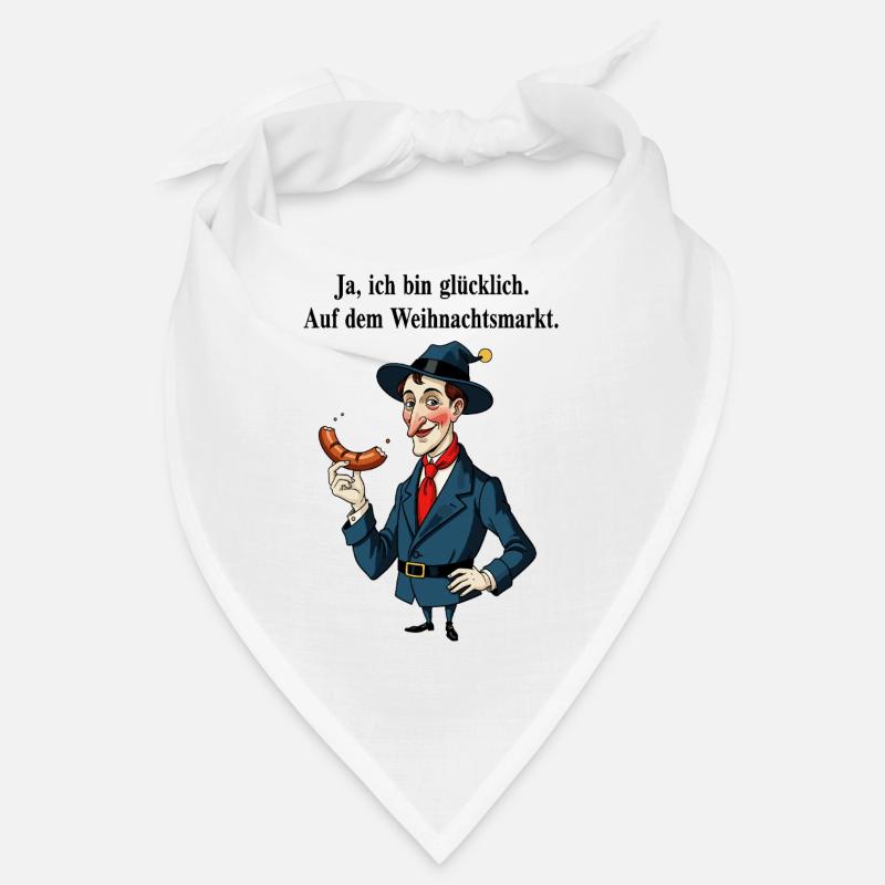 Heureux au marché de Noël Bandana