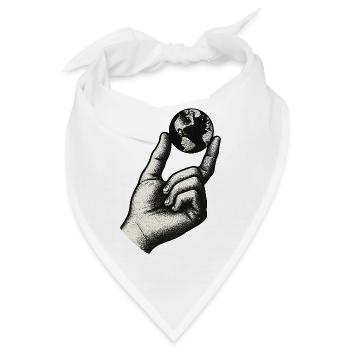 Kleine Welt, Erde - Bandana - Weiß - Vorne