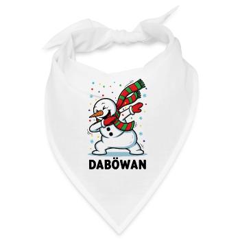 Dabbing Snowman - Bandana - Weiß - Vorne