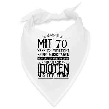 Mehr aus der Ferne erkennen - Bandana - Weiß - Vorne