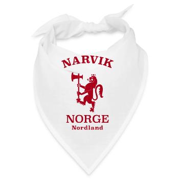 Narvik Norway Norwegen - Bandana - Weiß - Vorne