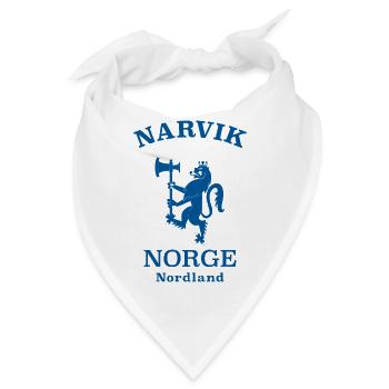 Narvik Norway Norwegen - Bandana - Weiß - Vorne