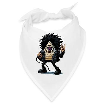 Headbang mit Spitze! - Bandana - Weiß - Vorne