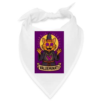 Zauberhafte Kult-Katze der Valueminati - Bandana - Weiß - Vorne