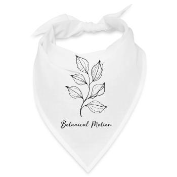 Botanical Motion – Bewegung der Natur - Bandana - Weiß - Vorne