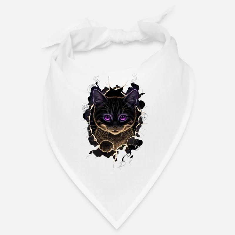 Katze Zerrissenes Tuch - Süßes Gothic  Bandana