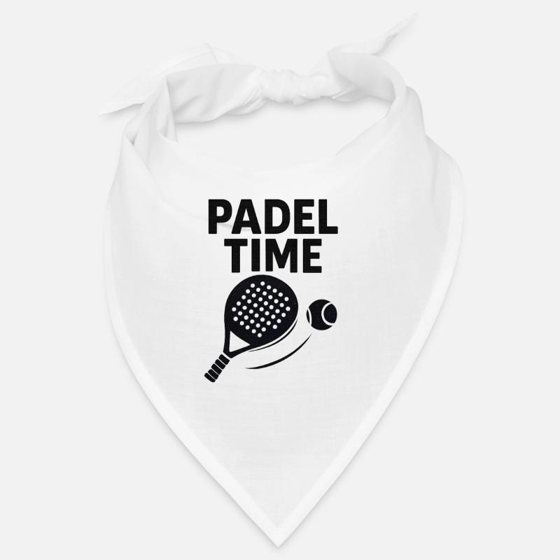 Temps de Padel – Graphismes Paddle & Ball - Bandana - blanc