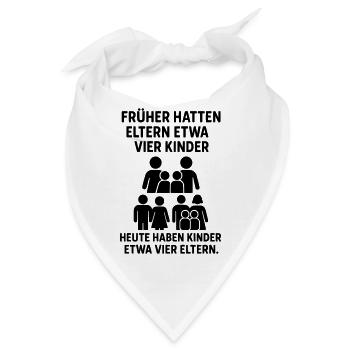 kinder eltern witz - Bandana - Weiß - Vorne