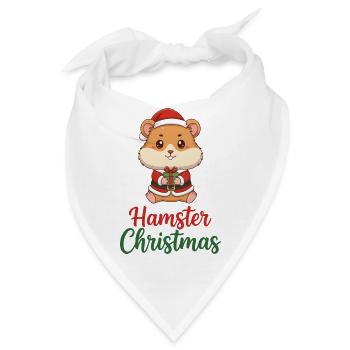 Hamster-Weihnachtsstimmung - Bandana - Weiß - Vorne