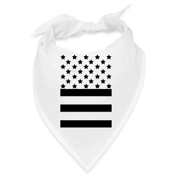 Black Flag – Stars & Stripes Design - Bandana - Weiß - Vorne