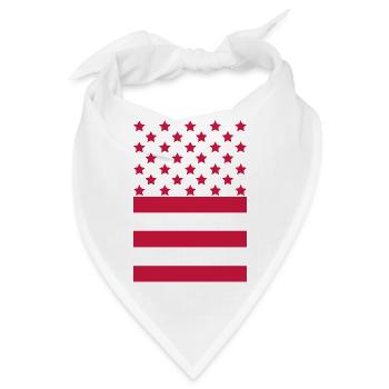Red Flag – Stars & Stripes Design - Bandana - Weiß - Vorne