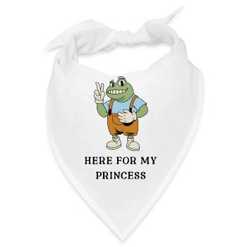 Frosch Peace-Latzhose - Bandana - Weiß - Vorne