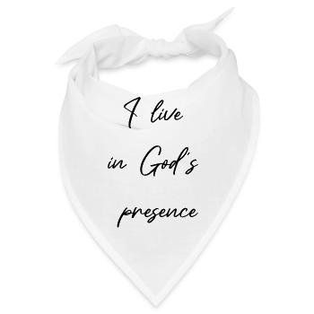 Gottes Gegenwart Christliche Geschenke für Christ - Bandana - Weiß - Vorne