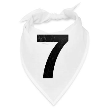 Grunge Sieben Kratzer - Bandana - Weiß - Vorne