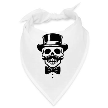 Bachelor Party Skelett - Bandana - Weiß - Vorne