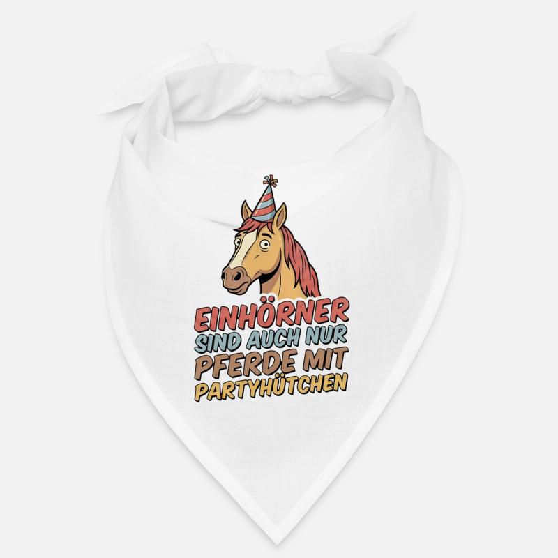 Partypferd mit Hut Bandana
