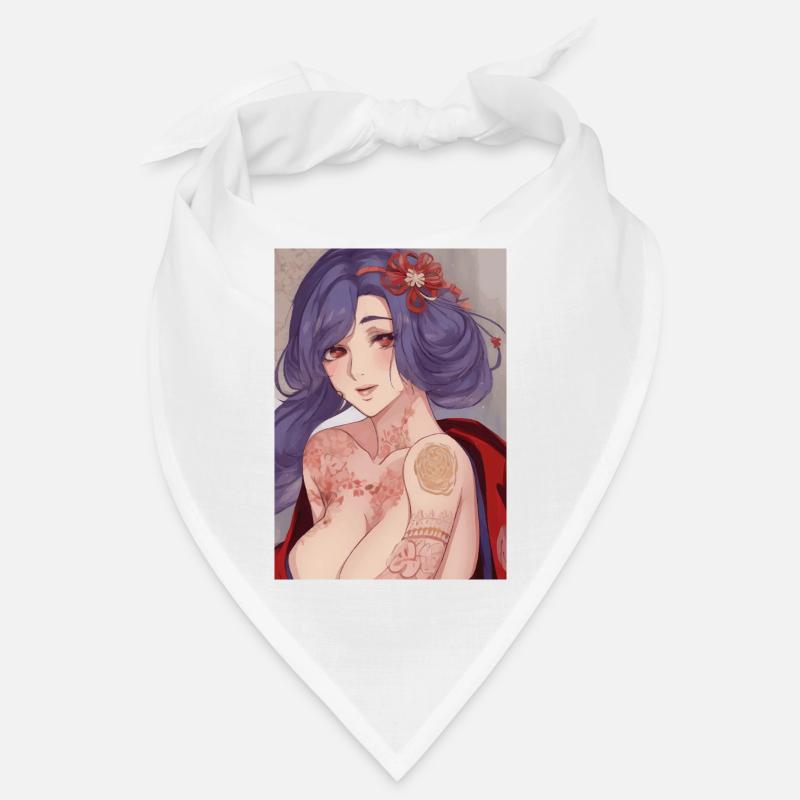 Geisha Bloom Tattooed  Bandana