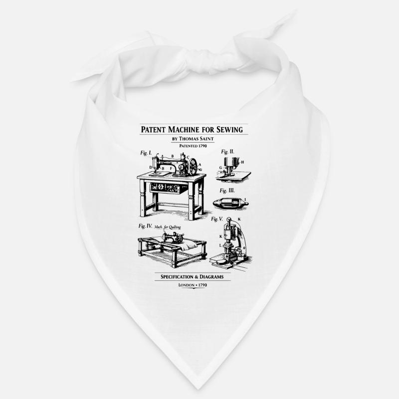 Brevet de plan de machine à coudre Bandana