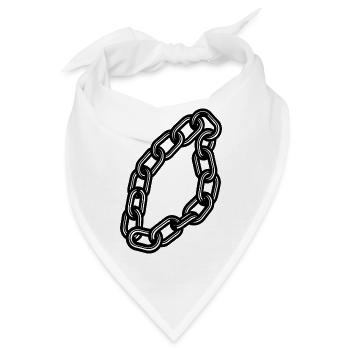 Kette - Bandana - Weiß - Vorne