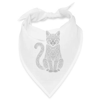 Hauskatze - Bandana - Weiß - Vorne