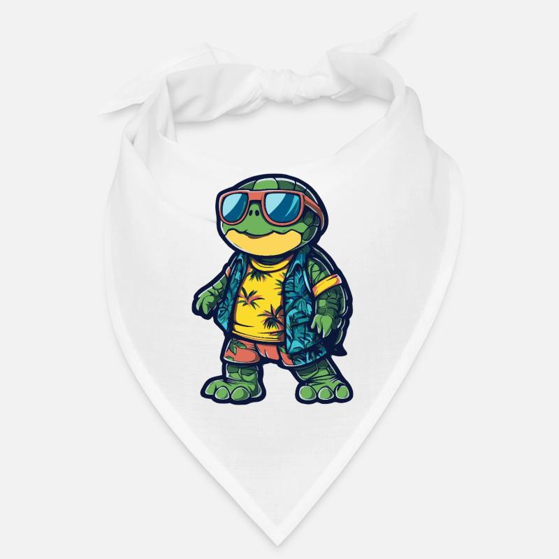 Schildkröte Comic Urlaub Bandana