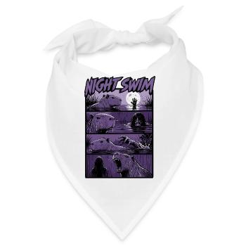 Dark Swamp Capybara Horror - Bandana - Weiß - Vorne