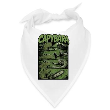 Zombie Sumpf Capybara - Bandana - Weiß - Vorne