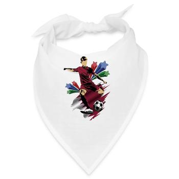 Katar - Katar - Flaggen - Bandana - Weiß - Vorne