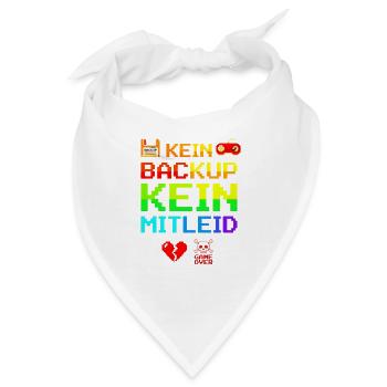 Programmierer Admin Kein Backup Kein Mitleid - Bandana - Weiß - Vorne