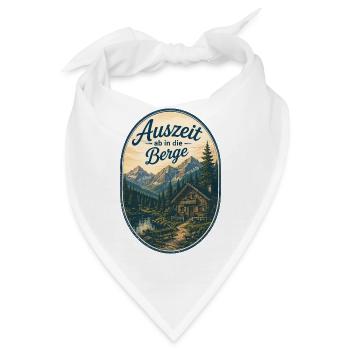 Auszeit in die Berge - Bandana - Weiß - Vorne