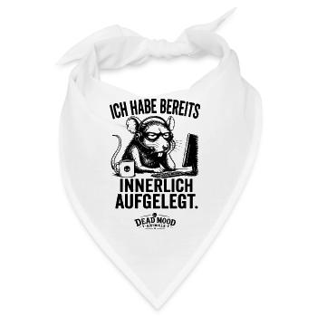Lustiges Ratten Shirt | Kundenservice, Callcenter  - Bandana - Weiß - Vorne
