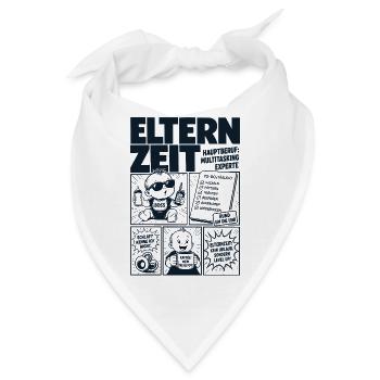 Elternzeit Multitasking Experte - Bandana - Weiß - Vorne