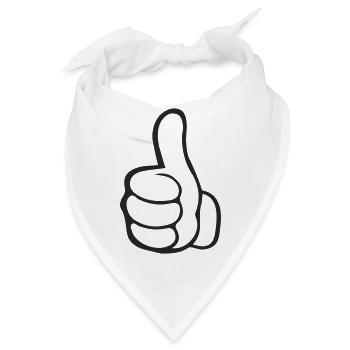 Like Hand - Bandana - Weiß - Vorne
