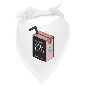 100% Bitter Goth Tears Box - Bandana - Weiß - Vorne