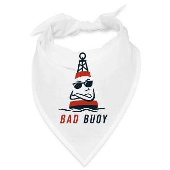 Bad Buoy – Lustiger Bad Boy Spruch - Bandana - Weiß - Vorne