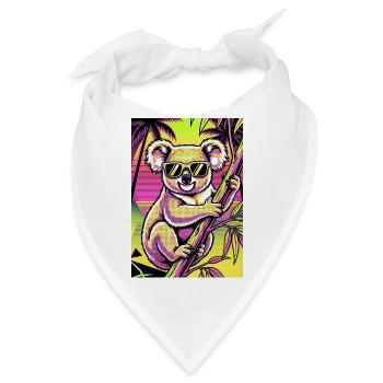 Koala - Bandana - Weiß - Vorne