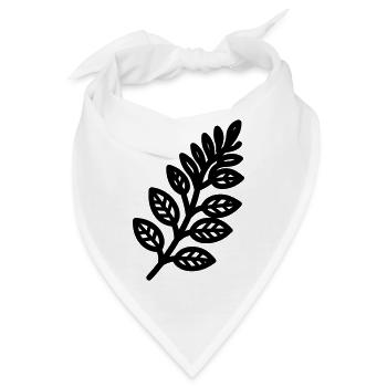 Farn - Bandana - Weiß - Vorne