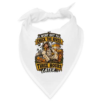 Beekeeper Hive Check - Bandana - Weiß - Vorne