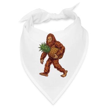 Bigfoot trägt Ananas - Bandana - Weiß - Vorne