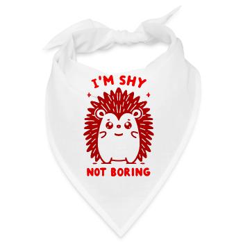 Schüchterner Roter Igel - Bandana - Weiß - Vorne