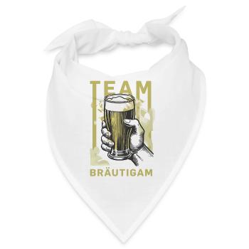 Team Bräutigam Prost - Bandana - Weiß - Vorne