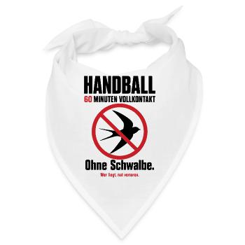 Handball Shirt – 60 Minuten Vollkontakt - Bandana - Weiß - Vorne